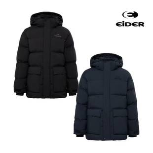 韩国正品代购 EIDER 25冬 男 防风防水加厚短款连帽羽绒服