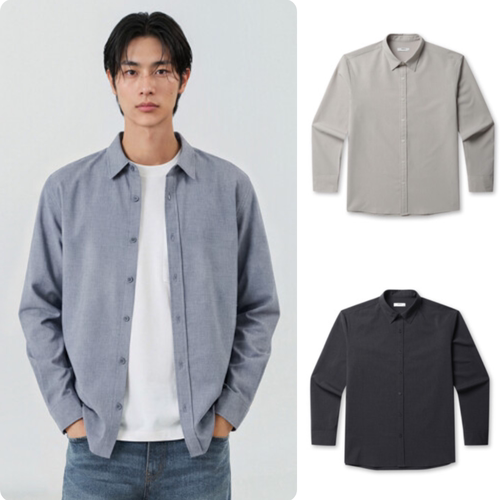 韩国正品代购 PROJECT M 26夏 男 休闲时尚长袖衬衫外套