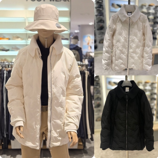 反季特价 韩国正品代购 eider 冬 女 翻领中长款防风鹅绒羽绒服