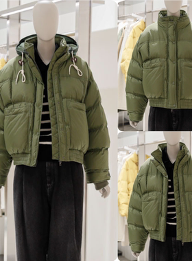 反季特价 韩国正品代购 STUDIO TOMBOY 25冬女宽松休闲连帽羽绒服