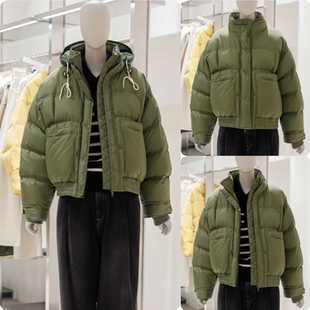 反季特价 韩国代购 STUDIO TOMBOY 25冬女宽松休闲连帽羽绒服