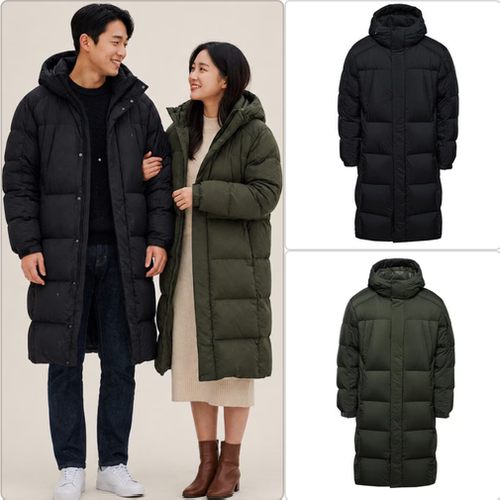反季特价 韩代BLACK YAK布来亚克 冬男女防水长款加厚鹅绒羽绒服