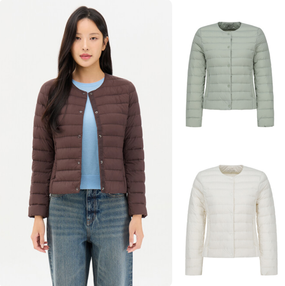 韩国正品代购 TOPTEN10 24冬 女 轻便百搭羽绒服 鸭绒90%