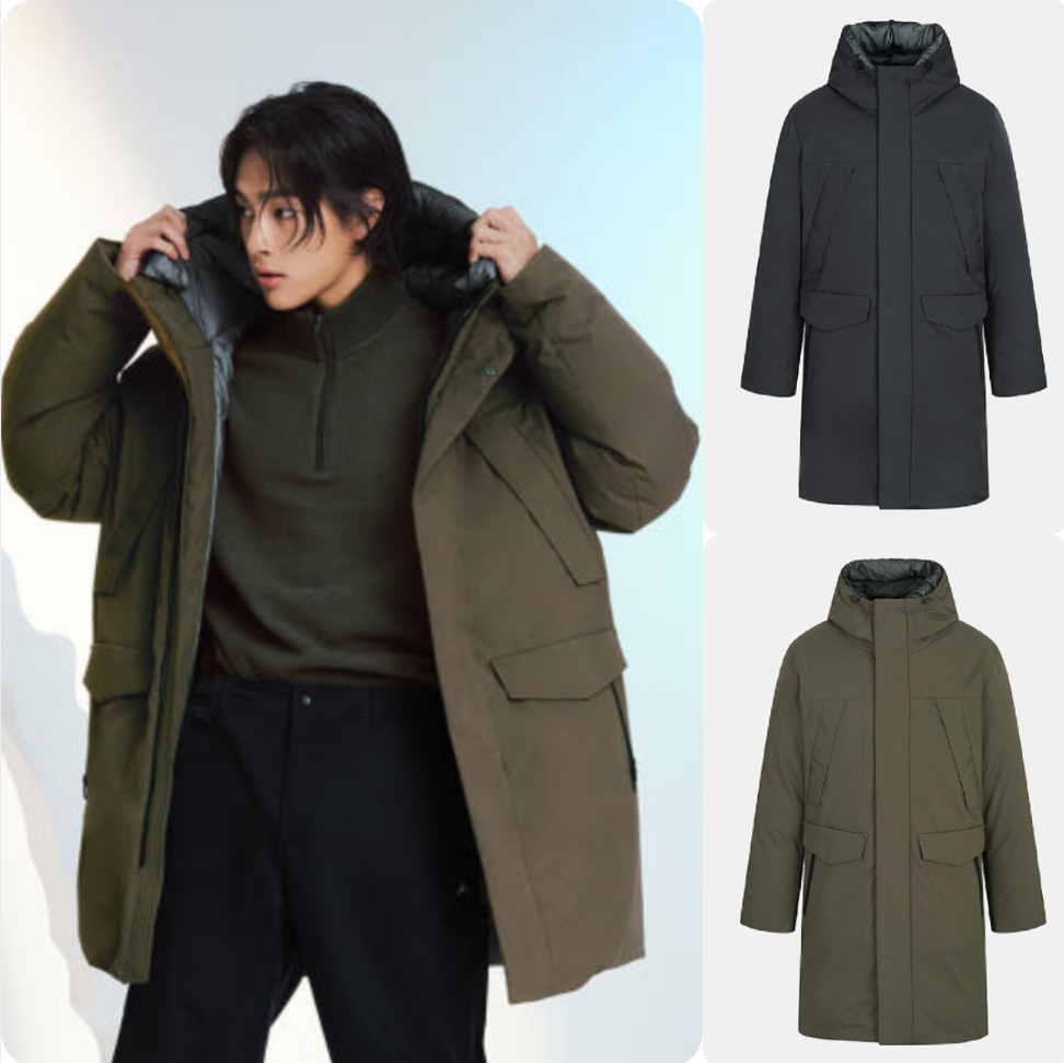 反季特价 现货 韩国正品代购 NEPA耐葩 冬 男加厚长款鹅绒羽绒服