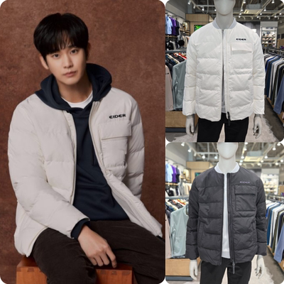 反季特价 韩国代购 EIDER 24冬 男女情侣 圆领保暖鹅绒羽绒服