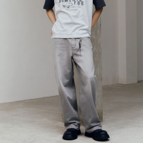 韩国正品代购 Mind Bridge 26夏 男士阔腿牛仔裤M1DP3153
