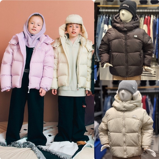 韩国正品代购 NBA 25冬 儿童防水加厚保暖连帽羽绒服