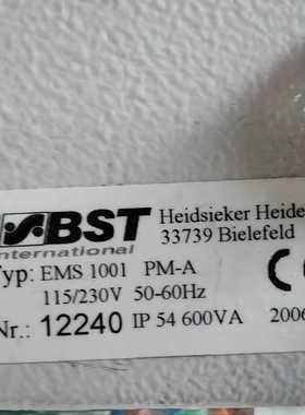 BST控制箱33739 Bielefeld Heidsiek.询价