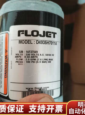 赛莱默 FLOJET／富捷水泵，D4935H7011A，14.询价