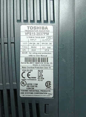 Toshiba东芝VF-S15变频器VFS15-20.询价