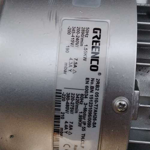 格凌高压漩涡风机，型号2RB2 0510-T7AH26/SA.询价