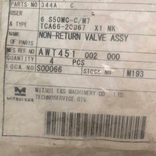 MITSUI E&S三井  6S50MC-CM7止回阀总.询价