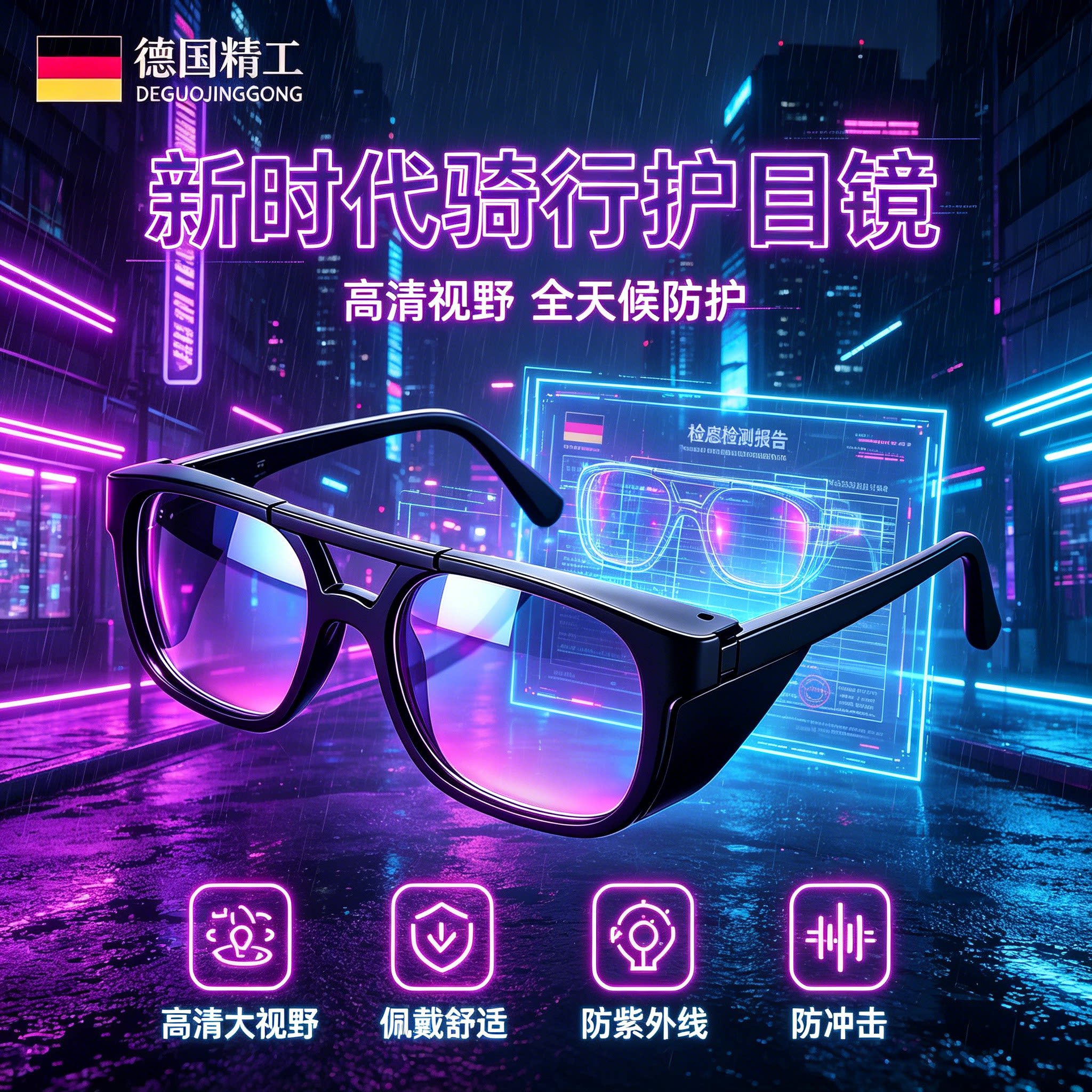 骑行防雾眼镜公路车户外防飞虫防紫外线新型高清运动防风沙护目镜