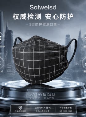 kn95口罩3D立体透气易呼吸防粉尘
