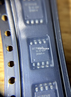 原装芯片SST25VF040B-50-4C-S2AF-T NOR闪存2.7V to 3.6V封装SOP8