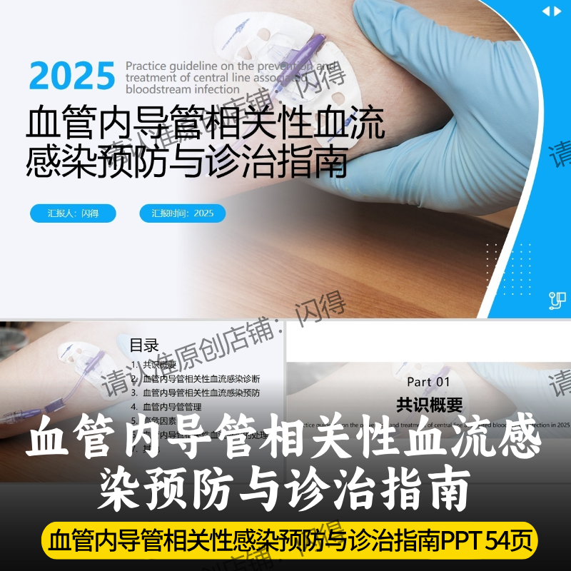 血管内导管相关性血流感染预防与诊治指南PPT 2025最新专家共识