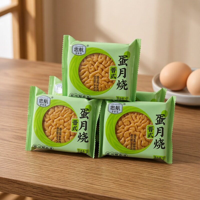 忠航蛋月烧蛋糕饼皮月饼黑芝麻伍仁味山楂味苏子味多口味中秋月饼