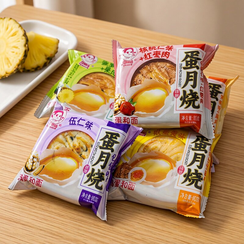 范四姑蛋月烧月饼多口味五仁黄桃菠萝味传统中秋月饼糕点整箱