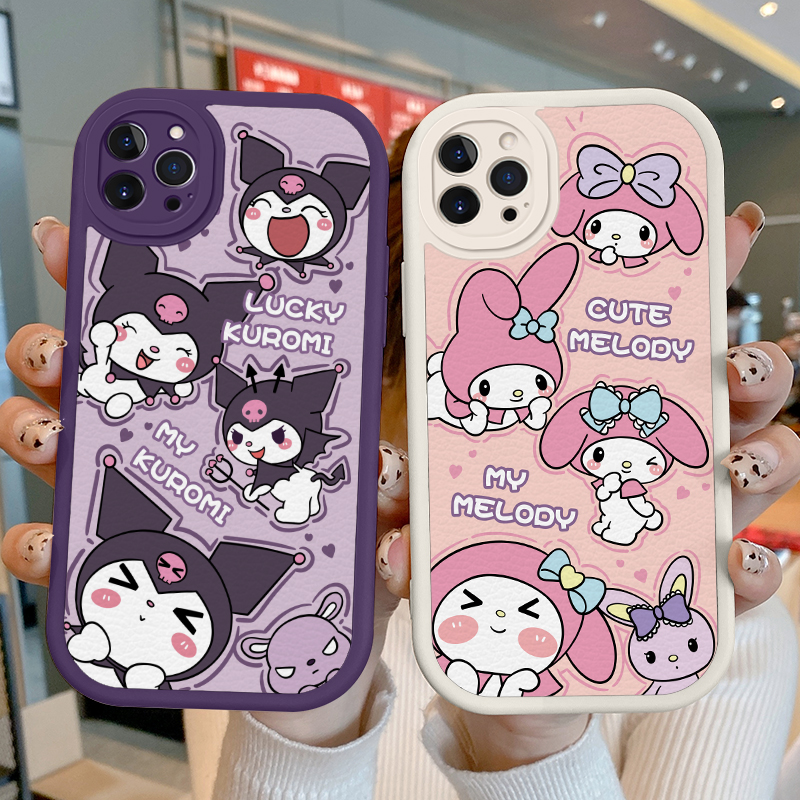 库洛米苹果13promax手机壳iphone14小羊皮15全包11pm可爱 8/7防摔xsmax创意8plus卡通xr网红15Pro新款12女软