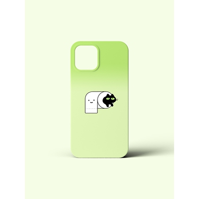 纸巾里的小猫手机壳适用iphone15苹果16promax简约13可爱12硬11小米14硬vivox90华为mate60pro全包pura70荣耀