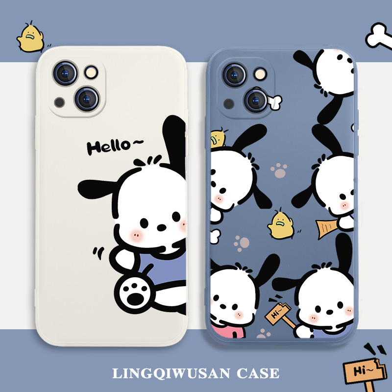 苹果16pro适用iphone15手机壳三丽鸥14pro帕恰狗12pormax卡通8plus新款13mini直角边11动漫xsamx可爱xr男6女