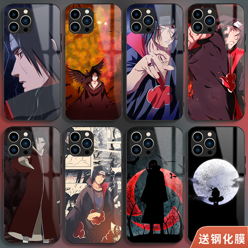 宇智波鼬手机壳iPhone14plus适用12苹果15Promax华为mate60小米13火影忍者vivoiqoo11/opporeno10se一加ace2v