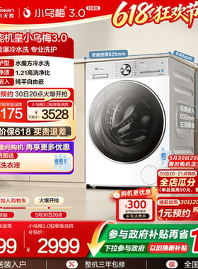 【纯平全嵌】小天鹅小乌梅3.0轻享版12KG全自动滚筒洗衣机E10PRO