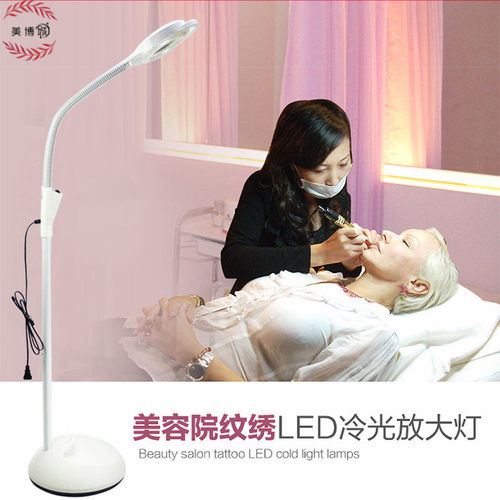 华氏美容灯LED冷光灯放大镜 挑痘痘黑头立式纹绣灯不刺眼美容仪器