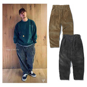 madboys余文乐mad20春秋灯芯绒长裤 蜡染洗水做旧日产日潮休闲裤 男