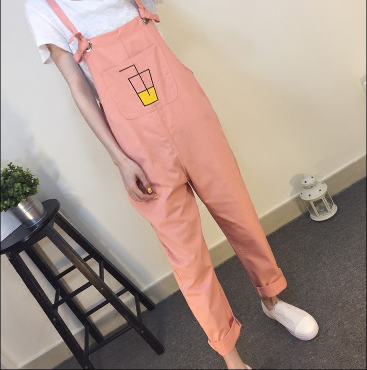 韩国休闲工装背带裤春秋学生九分裤哈伦裤宽松连体裤长裤女裤夏季|ruв категории Женская одежда, брюки, брюки - от Buy2taobao.com для оказания профессиональной услуги покупки агента Taobao