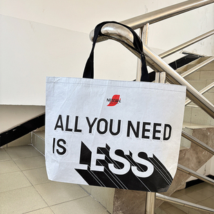 时尚覆膜购物袋大容量环保袋丽新布防水单肩包收纳袋子超市买菜包