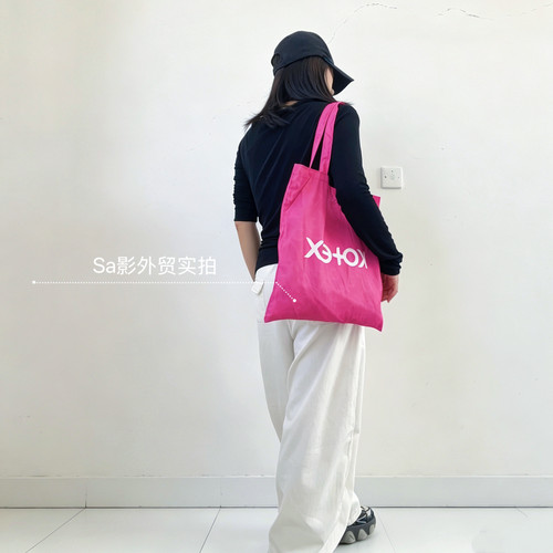 韩系慵懒棉布大容量购物环保袋