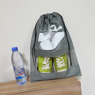 可视鞋 袋抽绳束口袋无纺布行李箱分类整理袋大容量杂物收纳袋便携