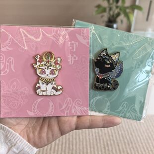 文创爆款上海书展埃及文创冰箱贴装饰猫头饰艳后现代流行金属磁吸