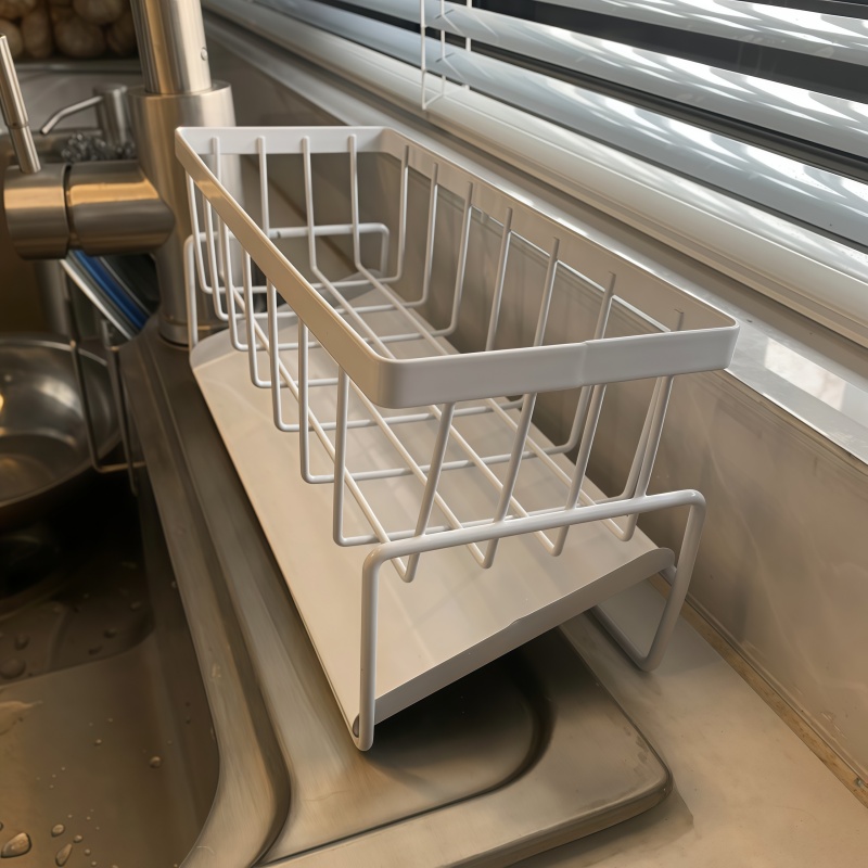 抹布海绵沥水架厨房洗碗台面洗洁精多功能水槽置物架水池铁艺收纳