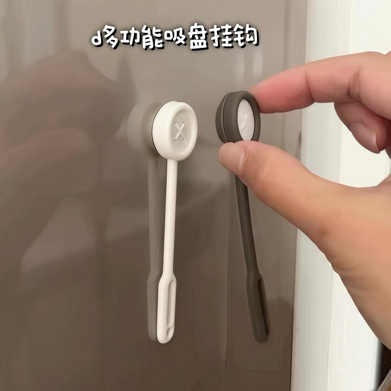 多功能磁吸挂钩强力粘胶免打孔厨房浴室门后粘钩门后挂钩免钉粘钩