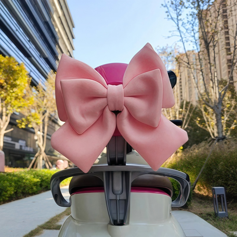 汽车尾部挂件蝴蝶结网红车载摆件后备箱摩托电动车尾装饰品摆件
