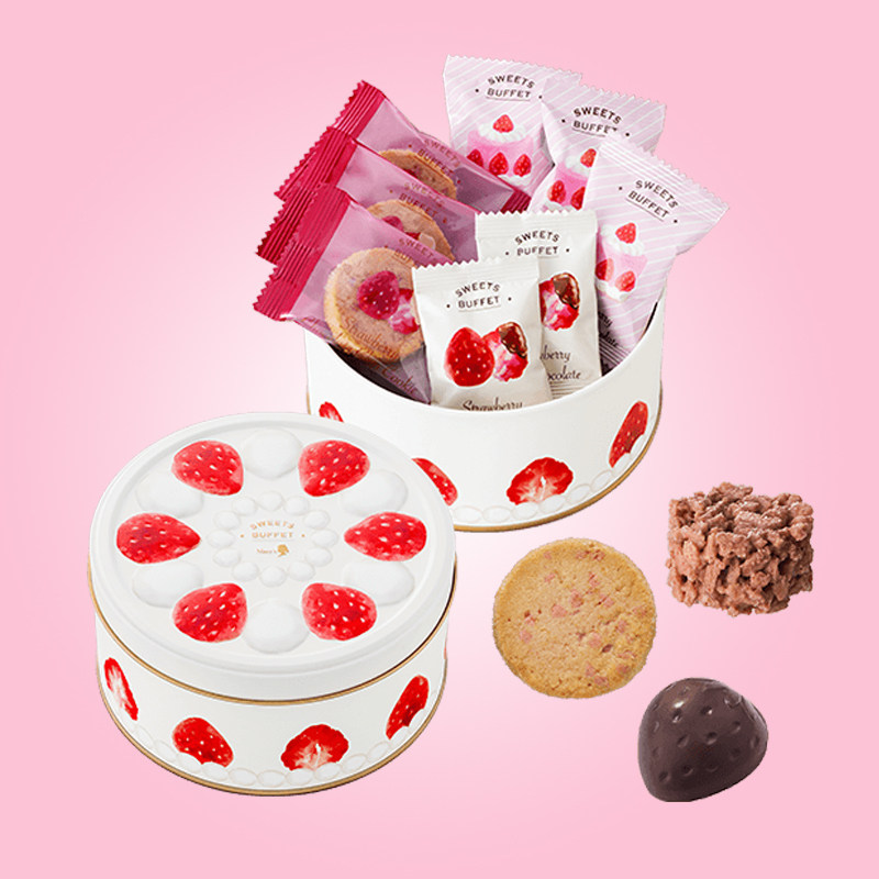 【现货】情人节限定日本MARY'S玛丽草莓巧克力威化饼干礼盒零食