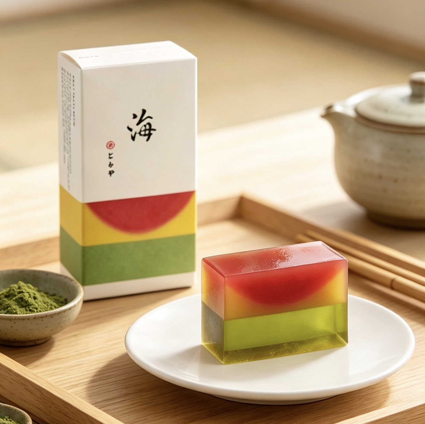 【现货】日本虎屋TORAYA季节限定海景夕阳落日中形羊羹礼盒进口