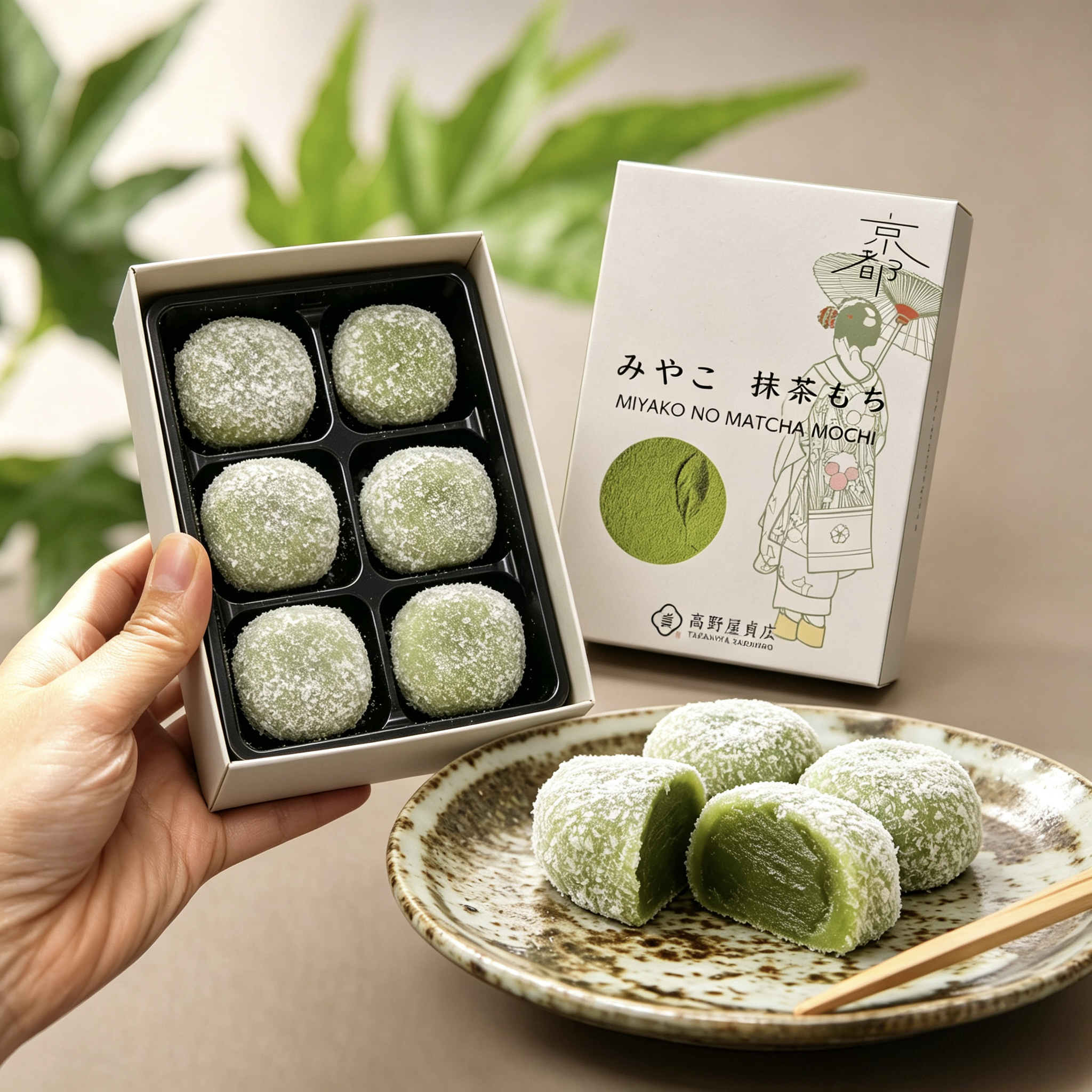 【现货】日本高野屋贞广春夏限定宫古宇治抹茶麻薯大福点心礼盒