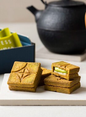 【现货试吃链接】日本零食PRESS BUTTER SAND焦糖夹心饼干奶油