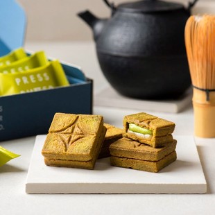 【现货试吃链接】日本零食PRESS BUTTER SAND焦糖夹心饼干奶油