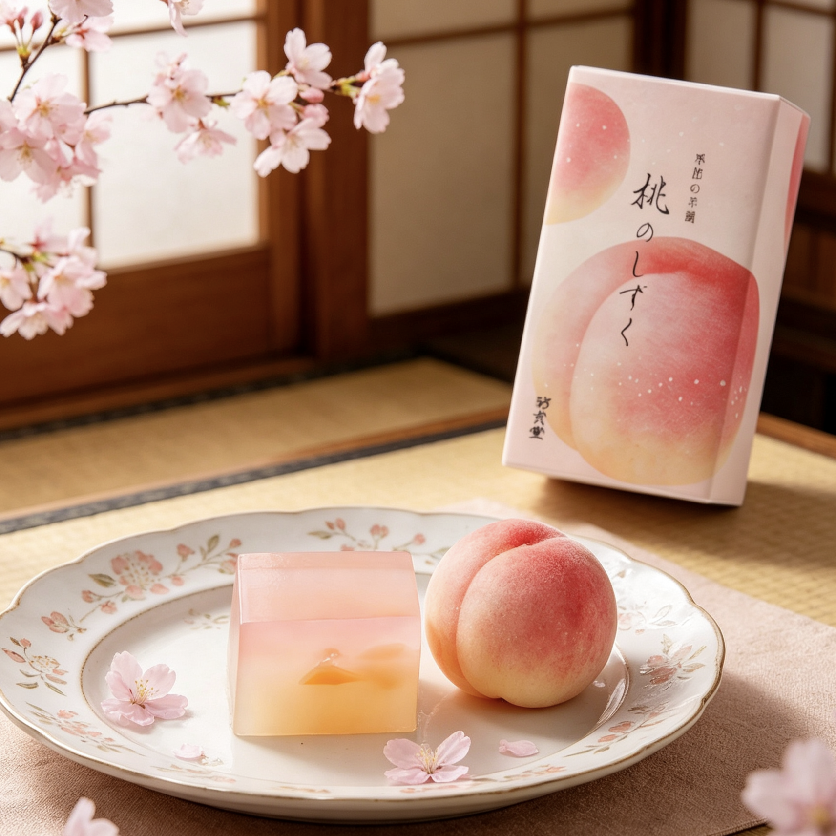 【现货】日本彩云堂季节限定白桃果肉羊羹点心伴手礼盒进口零食