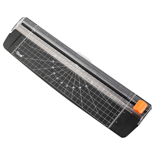 古德小型切纸刀A4裁纸机手动切割器照片相片手工安全裁剪器桌面迷你便携滚铡闸刀切纸机办公室儿童学生切纸刀