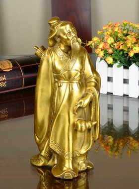 纯铜名医药王华佗全身雕像