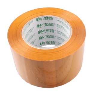 4卷量贩装 72mm加宽米黄色 不透明封箱胶带宽7.2cm 加宽封箱胶带订做规格 封箱胶带加工厂 可定做 可报价批发