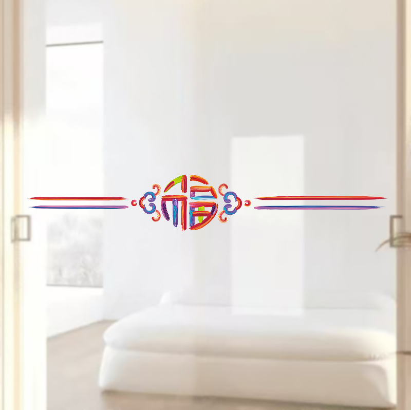 静电无胶防撞贴新年春节新家装饰