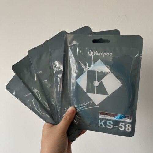 薰风KUMPOO羽毛球拍线熏风网线高弹耐打控球均衡羽毛球线冰蓝色白
