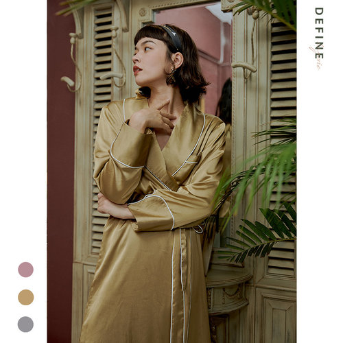 丝质加绒长袖款外穿可出门家居服