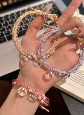 端午节五彩绳手链手工编织手绳